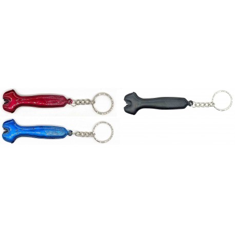 Leopard sharpener key ring with tungsten carbide - black