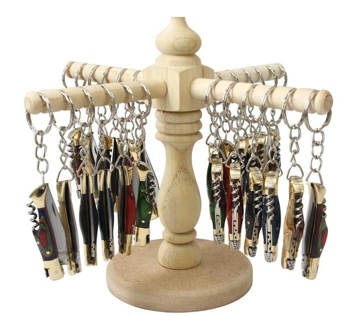 Stainless Steel Keychain Organizer Display Stand