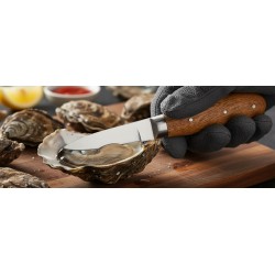 PE - Oyster Pakistan knife traditionnel 14 cm - dark wood