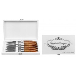 LB - Set of 6 table knives Prestige - teak