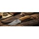L - Folding adventurer knife fixed blade 24 cm & case - teak