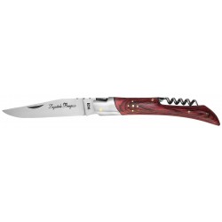 Stainless Steel Folding Pocket Knife - 12cm Prestige Blade, Dark Red Handle, Pakistan Crafted - SEO Optimized Product Name
