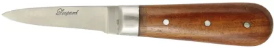 Rich Dark Wood Handle Oyster Knife – 9.2 cm Handle, Inox Bolster