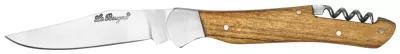 Golden Zebra Wood Handle Corkscrew Folding Knife – 12 cm Handle, Inox Bolster