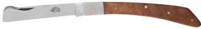 Reddish Wood Handle Grafting Knife – 10 cm Handle, Inox Bolster