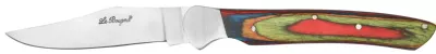 Rainbow Multicolor Wood Handle Folding Knife – 12 cm Handle, Inox Bolster