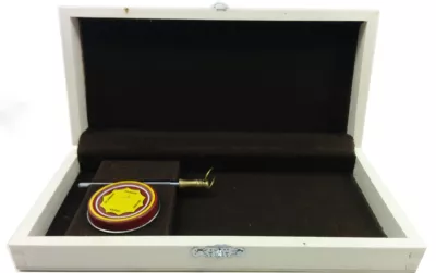Wooden Presentation Box with Sharpening Rod & Grease Tin
