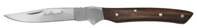 Rich Walnut Wood Handle Folding Knife – 10 cm Handle, Inox Bolster