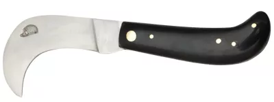 Black Horn Handle Pruning Knife – 10 cm Handle