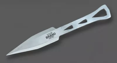 Spear-Point Throwing Knife with Winged Pommel – 20 cm Total Length