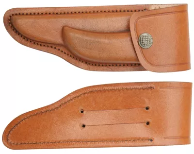 Tapered Tan Cowhide Sheath – 18 cm