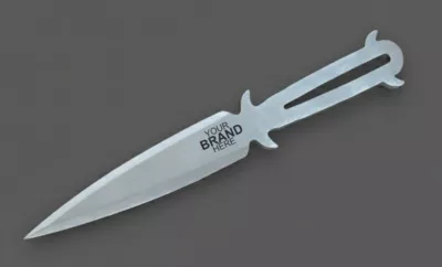 Dagger Throwing Knife with Antler-Point Pommel – 20 cm Total Length