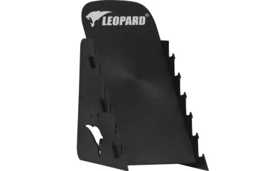 Black Plastic Multi-Slot Knife Display Stand