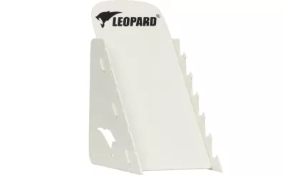 White Plastic Multi-Slot Knife Display Stand