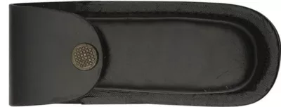 Black Leather Knife Sheath, Straight Pouch – 12 cm