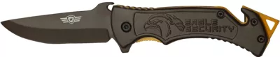 Coyote & Gold Two-Tone Rescue Folding Knife – 12.5 cm Handle, Glass Breaker & Belt Cutter