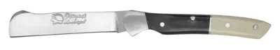 Two-Tone Black & White Handle Grafting Knife – 8 cm Handle, Inox Bolster