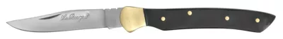 Glossy Black ABS Handle Folding Knife – 10 cm Handle, Brass Bolster