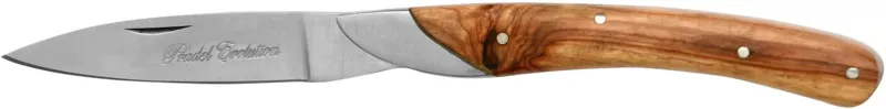 Burl Olive Wood Handle Folding Knife – 11 cm Handle, Inox Bolster