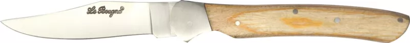 Creamy White Oak Wood Handle Folding Knife – 12 cm Handle, Inox Bolster