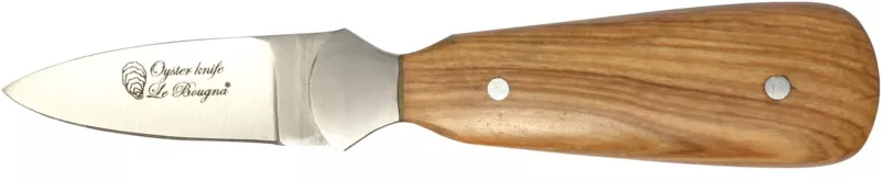 Teak Wood Handle Oyster Knife – 10 cm Handle, Inox Bolster