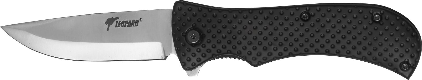Folding Knife with Textured Black Grip – 12 cm Handle