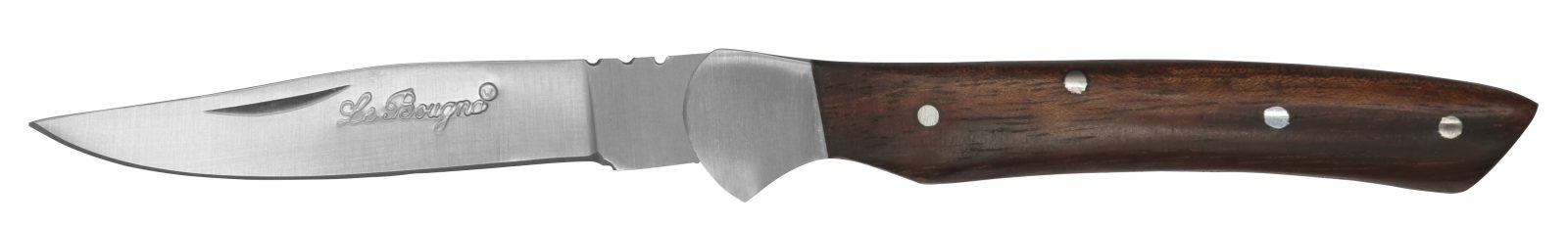 Rich Walnut Wood Handle Folding Knife – 10 cm Handle, Inox Bolster