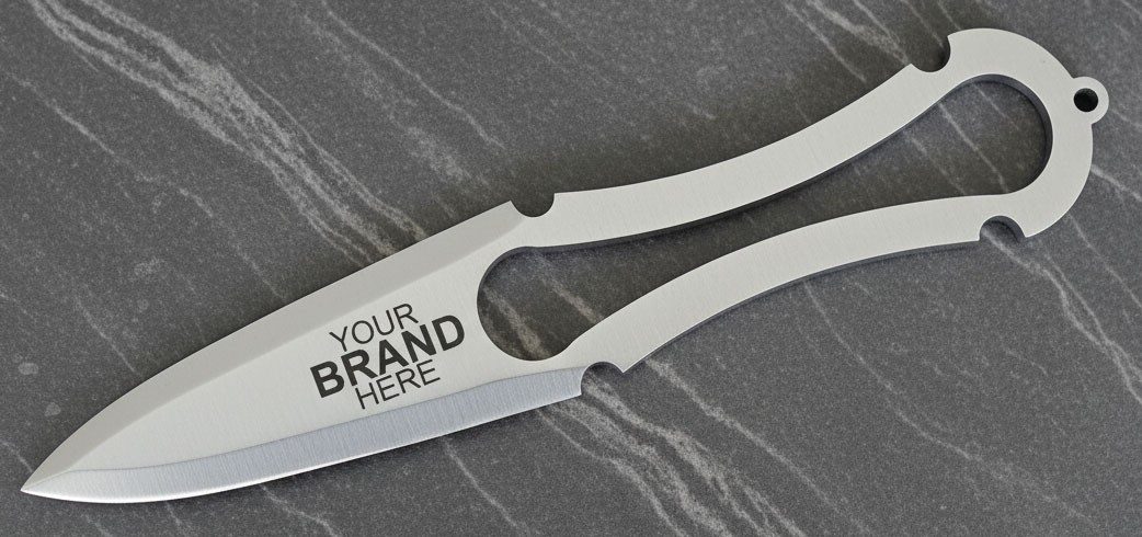 Dagger Throwing Knife with Double-Loop Cutout Grip – 20 cm Total Length