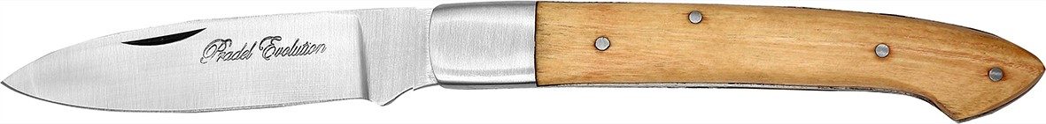 Teak Wood Handle Folding Knife – 12 cm Handle, Inox Bolster