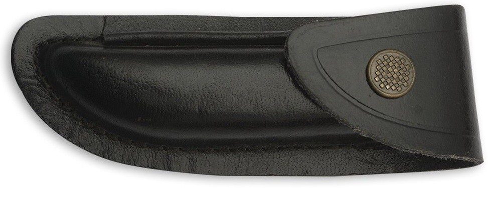 Black Leather Knife Sheath – 12 cm