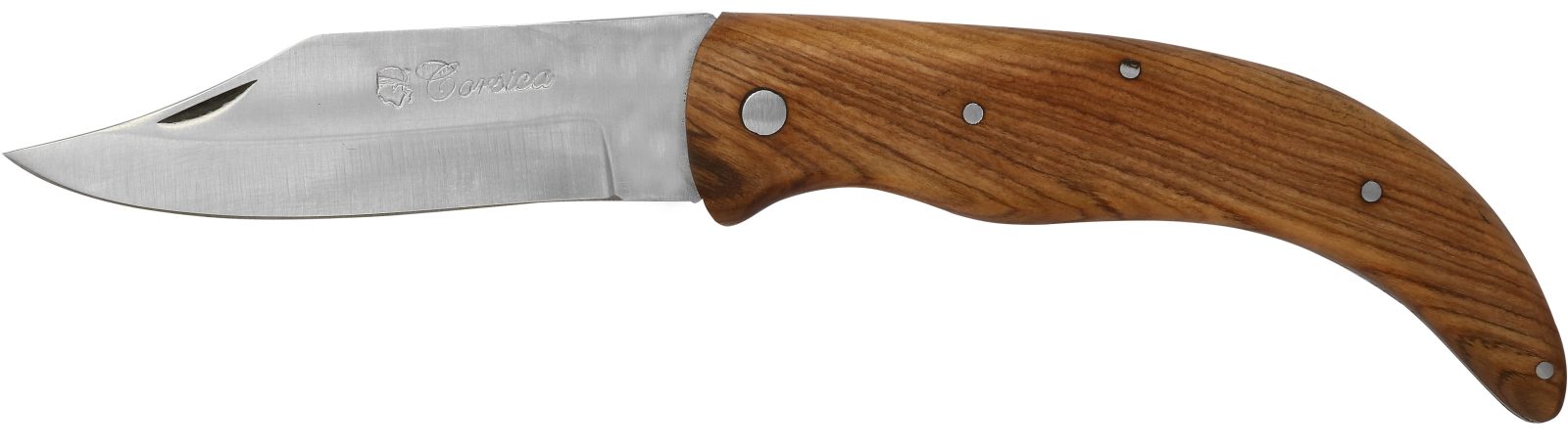 Olive Wood Handle Rustic Folding Knife – 12 cm Handle